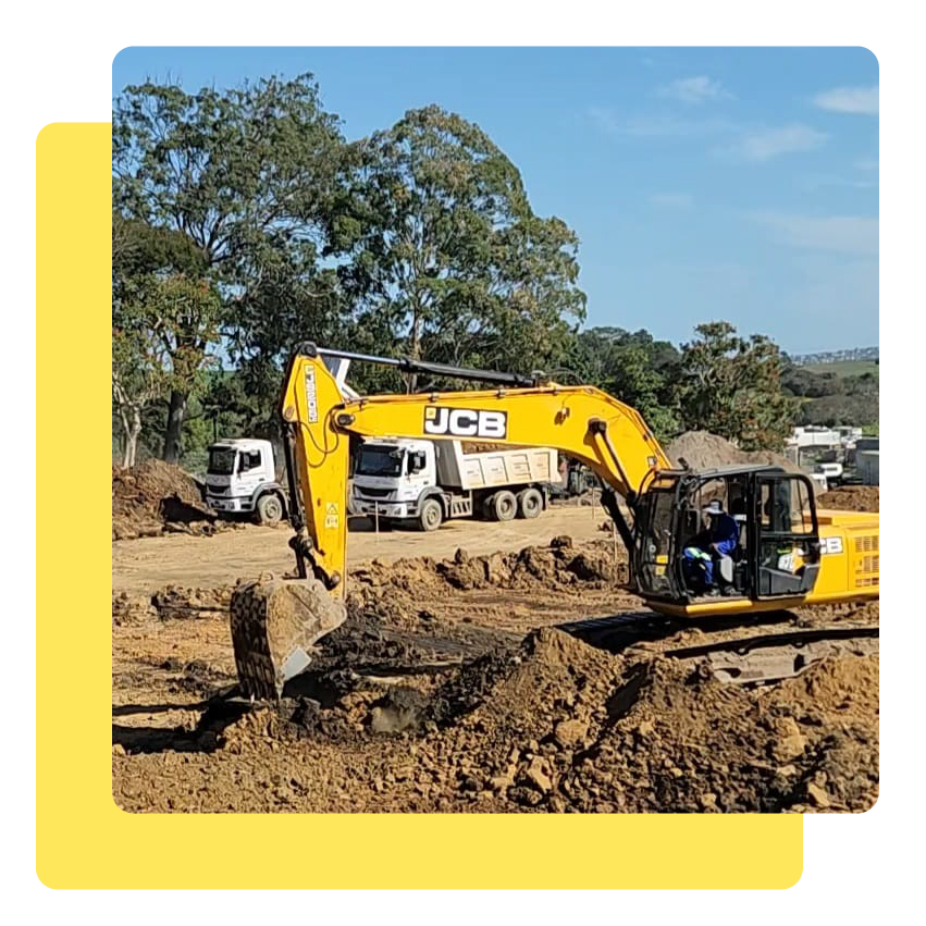 WSA Plant Hire & Earthworks on site.